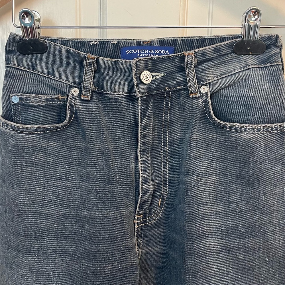Scotch and Soda The Tide Workwear Balloon Jeans 25 Barrel Leg Dark Wash Baggy - Picture 7 of 13